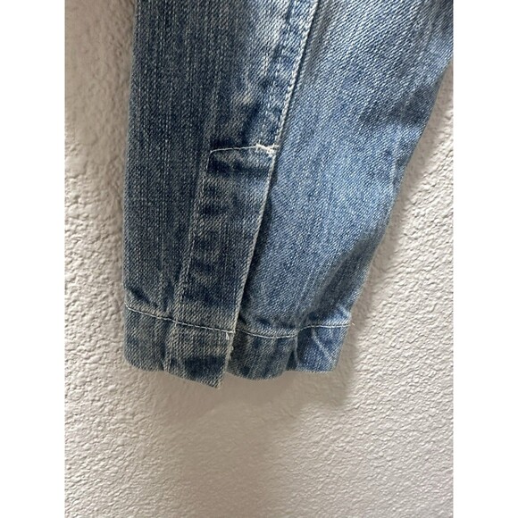 Denim Blazer Jean Jacket Womens Small Button Up Cotton Christopher & Banks - Picture 6 of 9